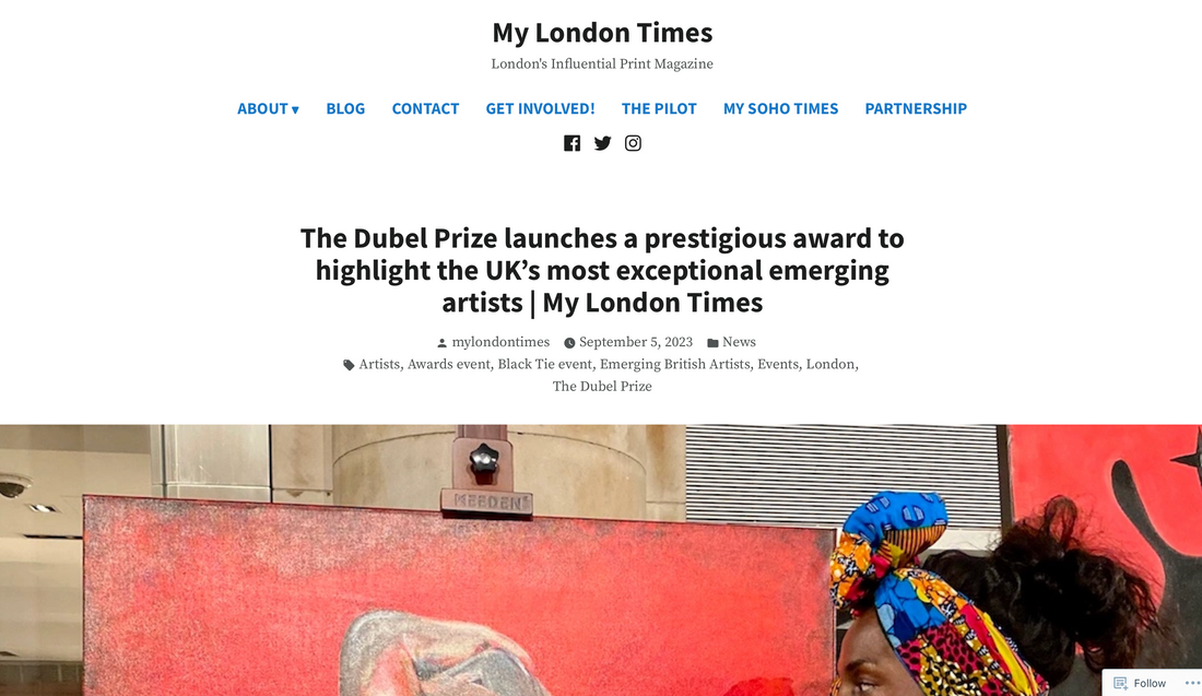 My London Times talks Dubel Prize
