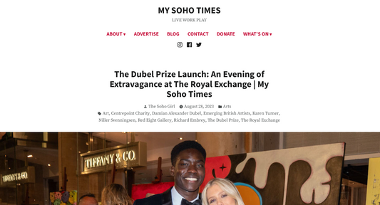 Dubel Prize Featured in My Soho Times